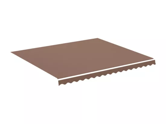 Tissu de remplacement pour auvent Marron 4x3,5 m