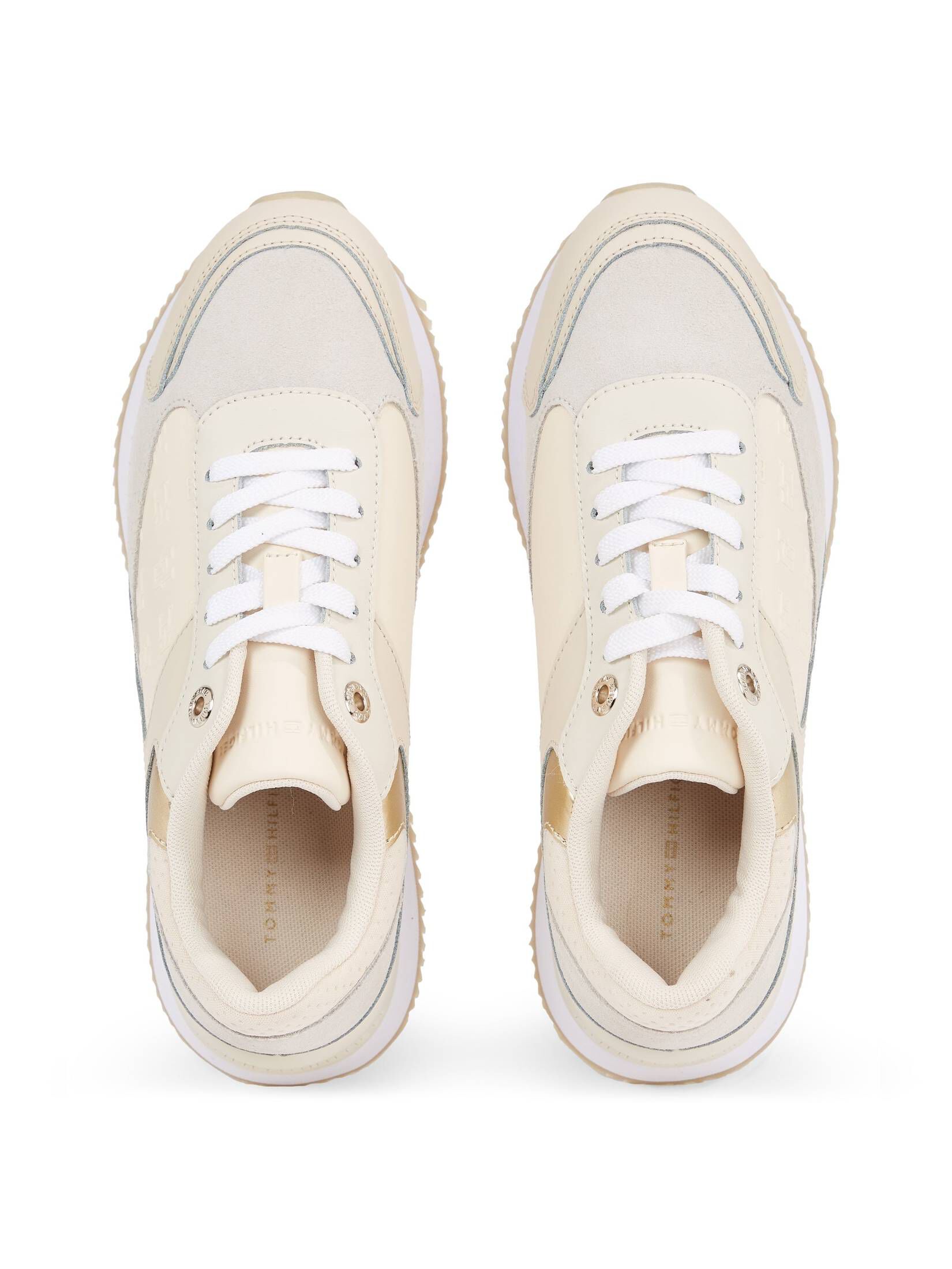 Tommy Hilfiger| Damen Sneaker ELEVATED EMBOSSED RUNNER GOLD