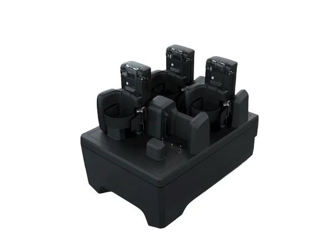 Zebra Four Slot Charge Only Cradle - Opladerstand til stregkodescanner - output-stikforbindelser: 4 - for Zebra RS5100