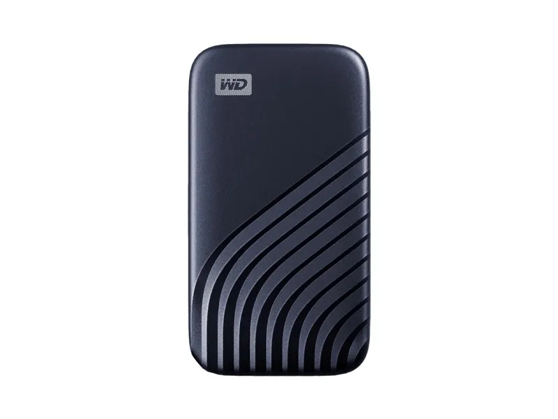 WD My Passport SSD WDBAGF0020BBL - SSD - krypteret - 2 TB - ekstern (bærbar) - USB 3.2 Gen 2 (USB-C stikforbindelse) - 256-bit AES - midnatsblå
