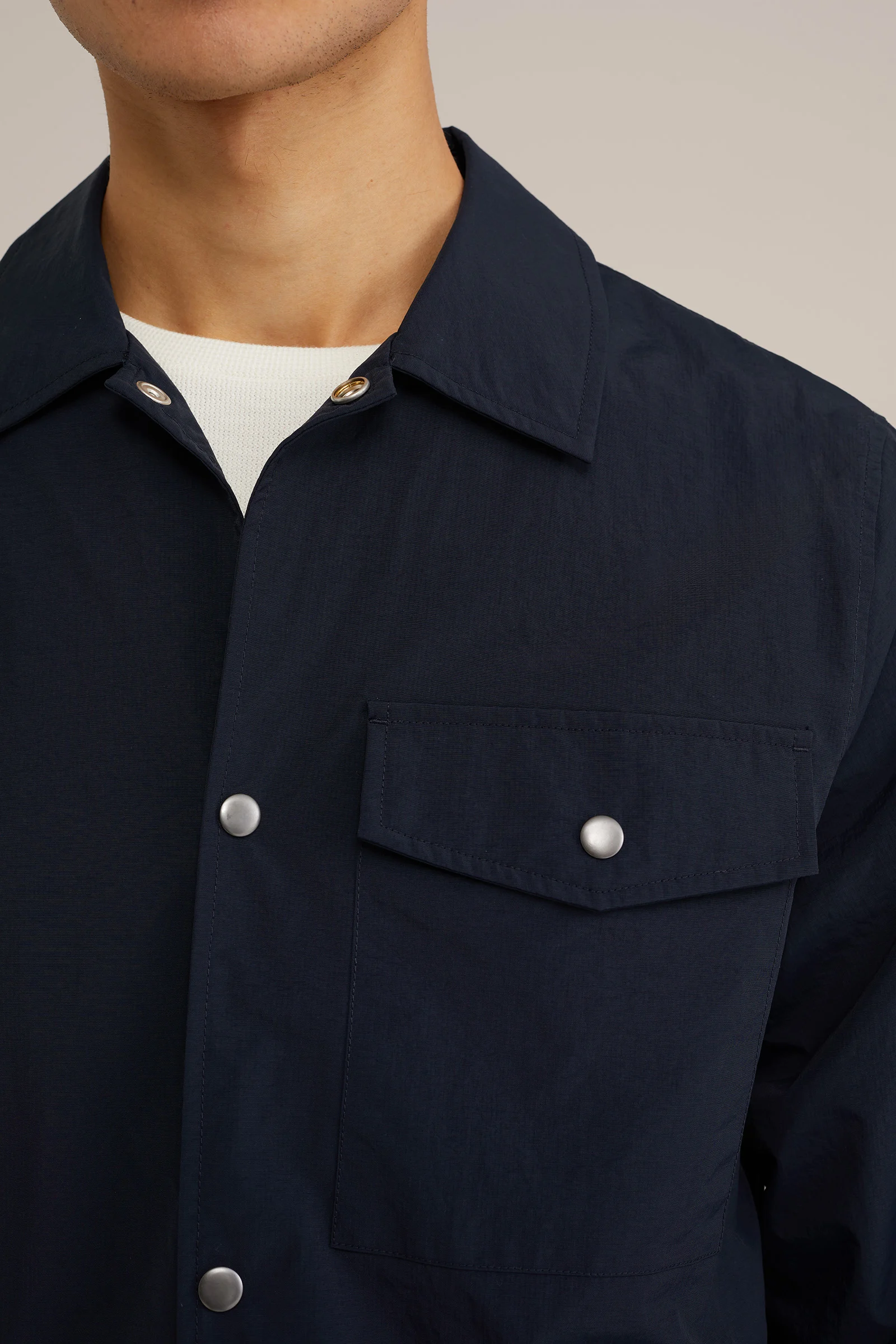 Waterafstotend overshirt WE Fashion Donkerblauw