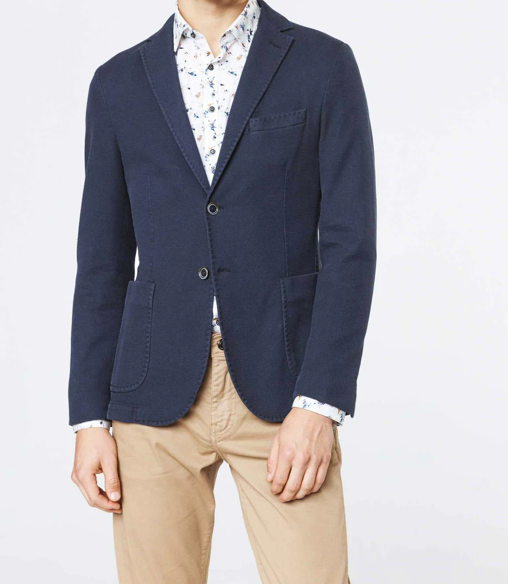 Veste casual coton marine