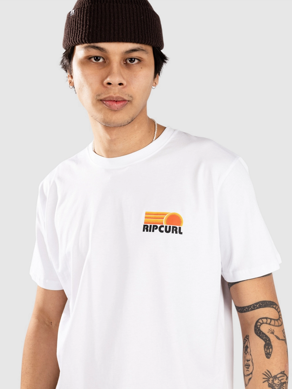 Rip Curl Surf Revival Stacked T-Shirt white