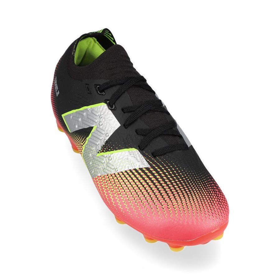 New Balance Tekela V4 Pro Low AG Flash Point - Noir/Rouge/Argenté