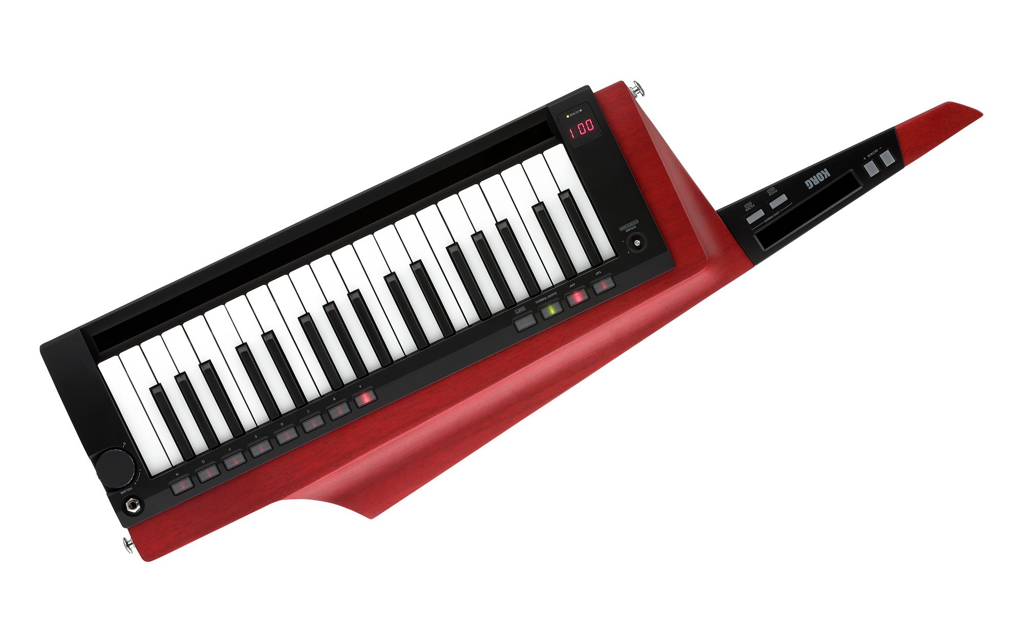Keytar RK-100S 2 – Rot<br>Umhängekeyboard mit ergonomischem Design