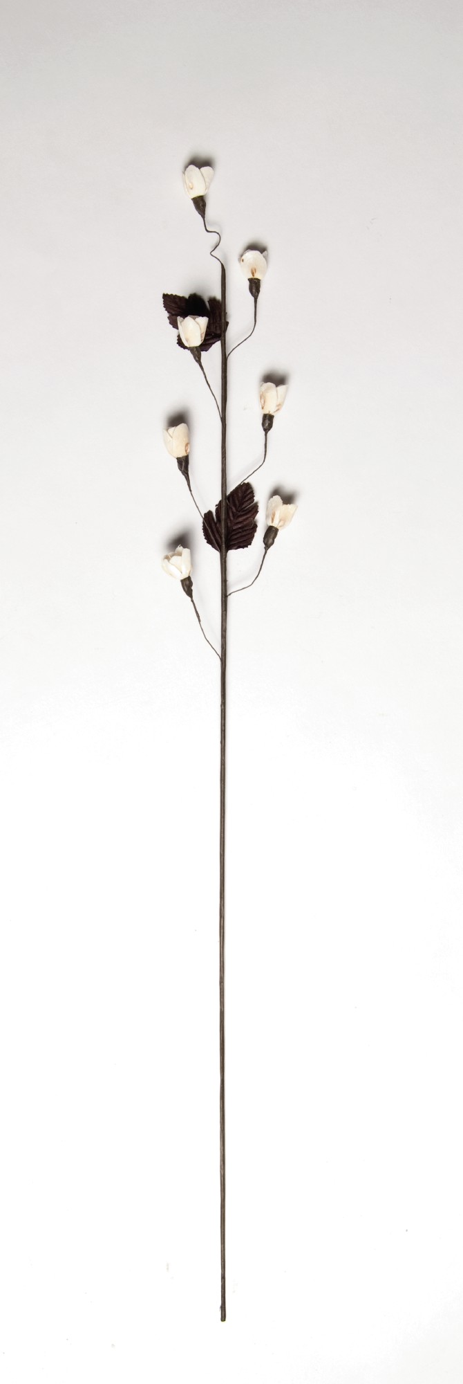 Kunstblume 'Rosenknospen', braun, weiß, H 85 cm von fischer's lagerhaus