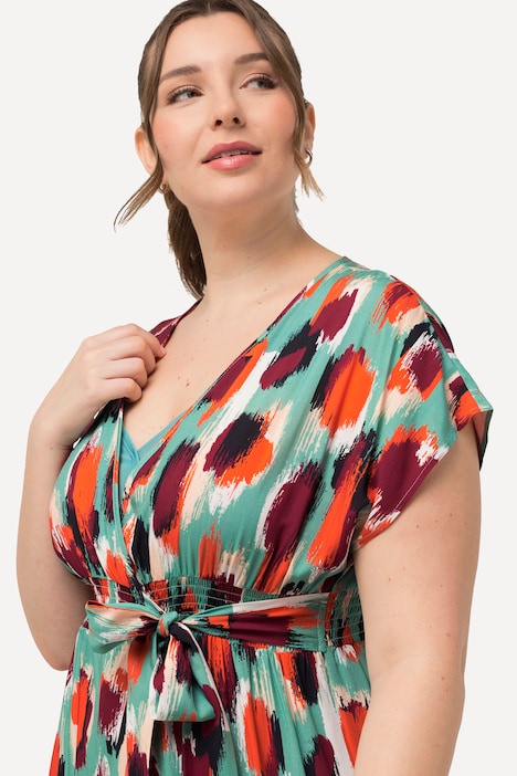 Kaftan, Fleckenmuster, Bindeband, Halbarm