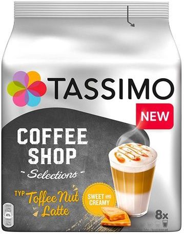Tassimo - Toffee Nut Latte - 5x 8 T-Discs - Koffiecapsules - 268 g per verpakking