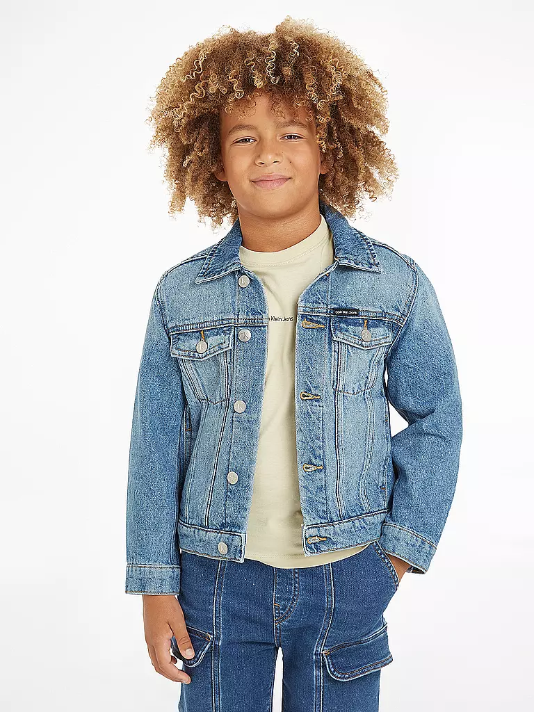 CALVIN KLEIN JEANS Jungen Jeansjacke  blau