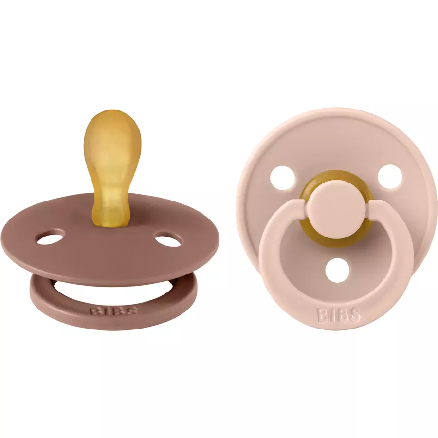 BIBS® Schnuller Colour Symmetrischer Sauger Woodchuck & Blush 0-6 Monate, 2 Stk.