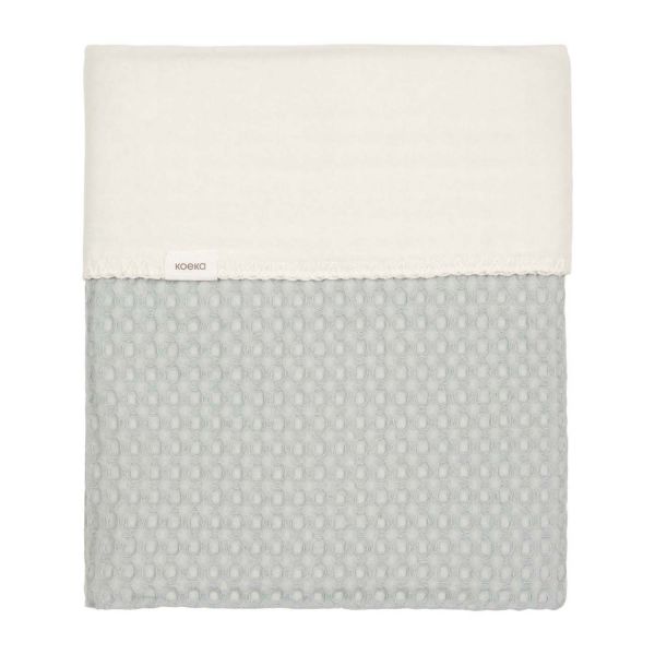 Koeka Wafel Amsterdam Ledikantdeken - Cotton Fleece - Ocean Air