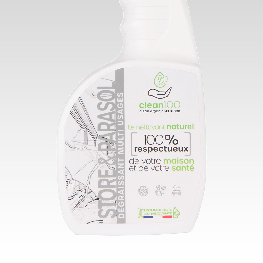 Nettoyant liquide spécial parasol - sprayer - 750ml - ecologique et hypoallergénique - stores, parasols, bâches, tentes, tissus - x3