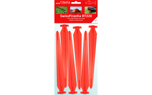 Swiss Piranha RT220 Zelthering rot 22 cm