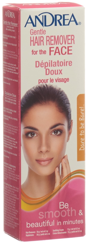 Andrea Visage Clair Enthaarungscreme<br>56 g, Creme, Gesicht