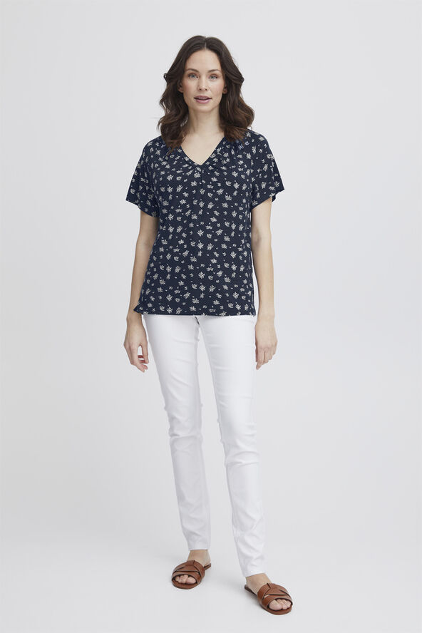 Fransa FRSANIE TEE 1 Navy blazer mix