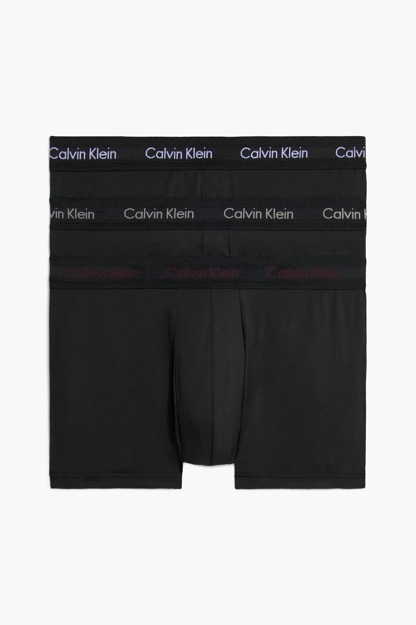 Pacote com 3 cuecas boxer de algodão elástico para banho