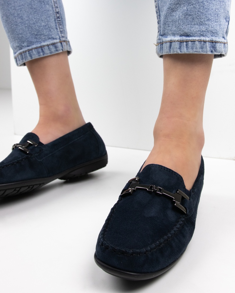 Sioux Cortizia Velour Mocassins & loafers  - blauw