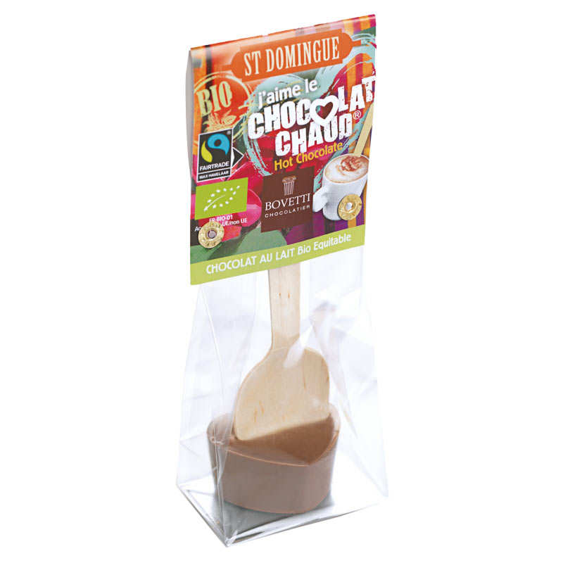 Bâtonnet pour boisson chocolatée - Chocolat au lait 39% cacao St Domingue Bio
