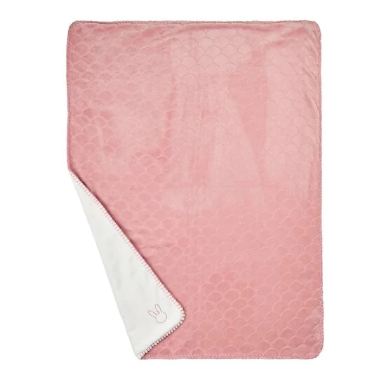Lapidou couverture Bébé wavy   Vieux rose        de               Nattou
