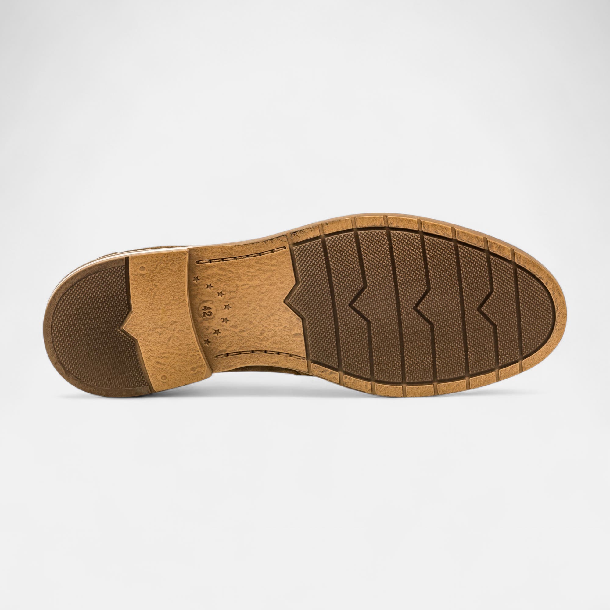 Mocassins Homme en cuir taupe