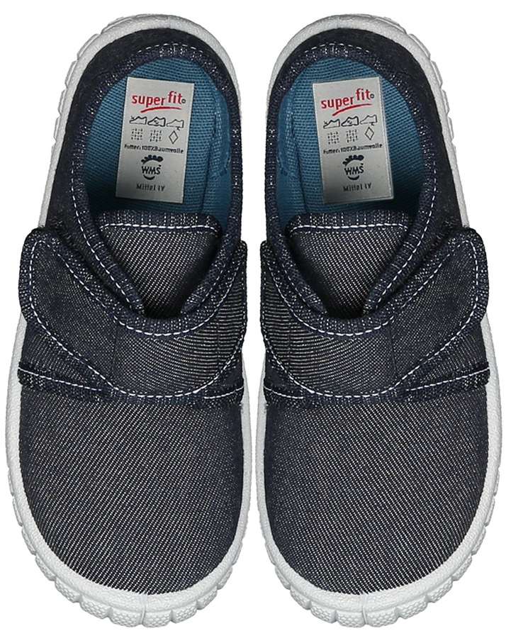 Klett-Hausschuhe BILL DENIM in dunkelblau