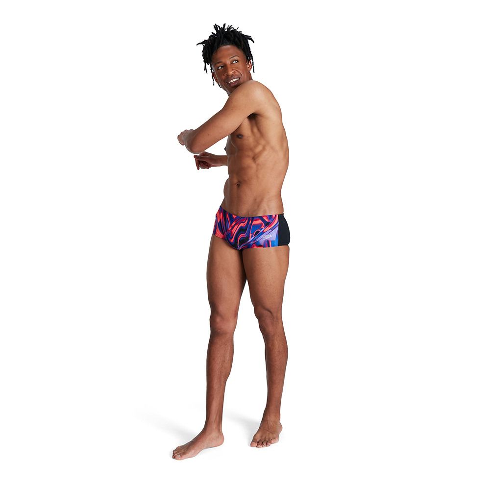 Speedo ALLOVER DIGITAL - Slip de bain Homme blackred