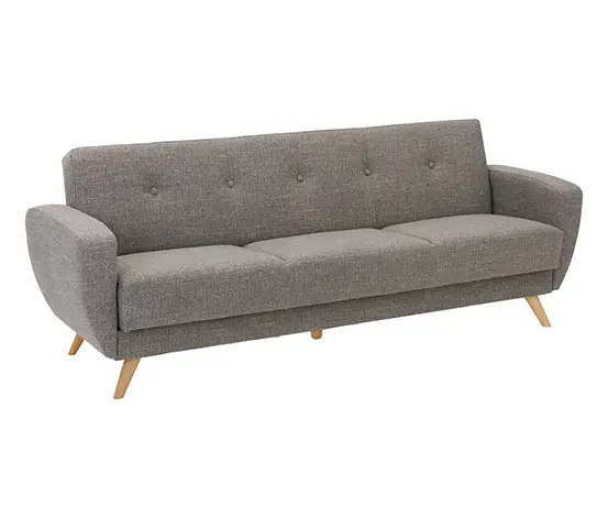 3-Sitzer-Schlafsofa »Justus« in grau meliertem Webstoff
