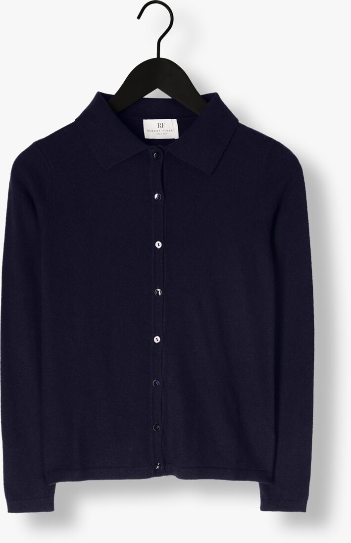 donkerblauwe resort finest vest polo short cardigan