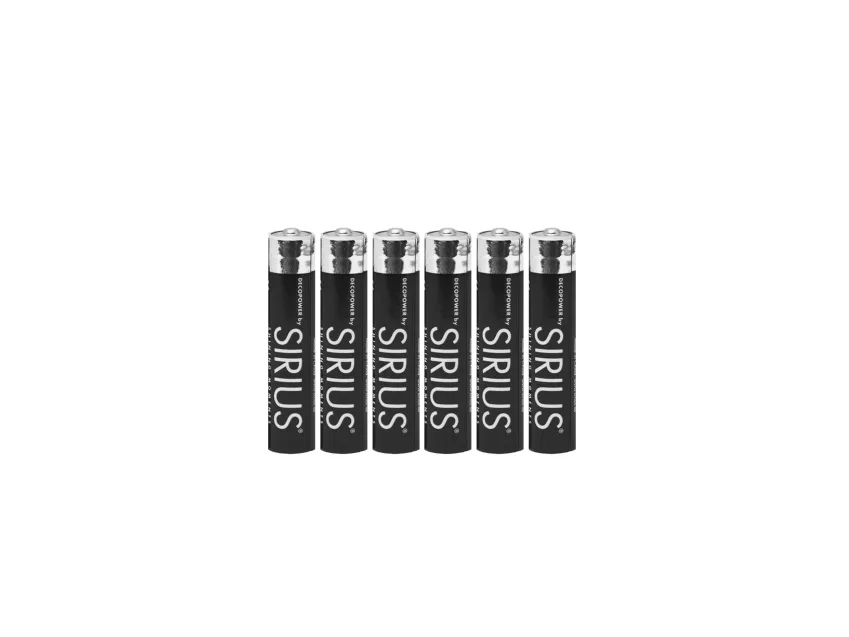 Sirius DecoPower AAAA batterier - 6 stk