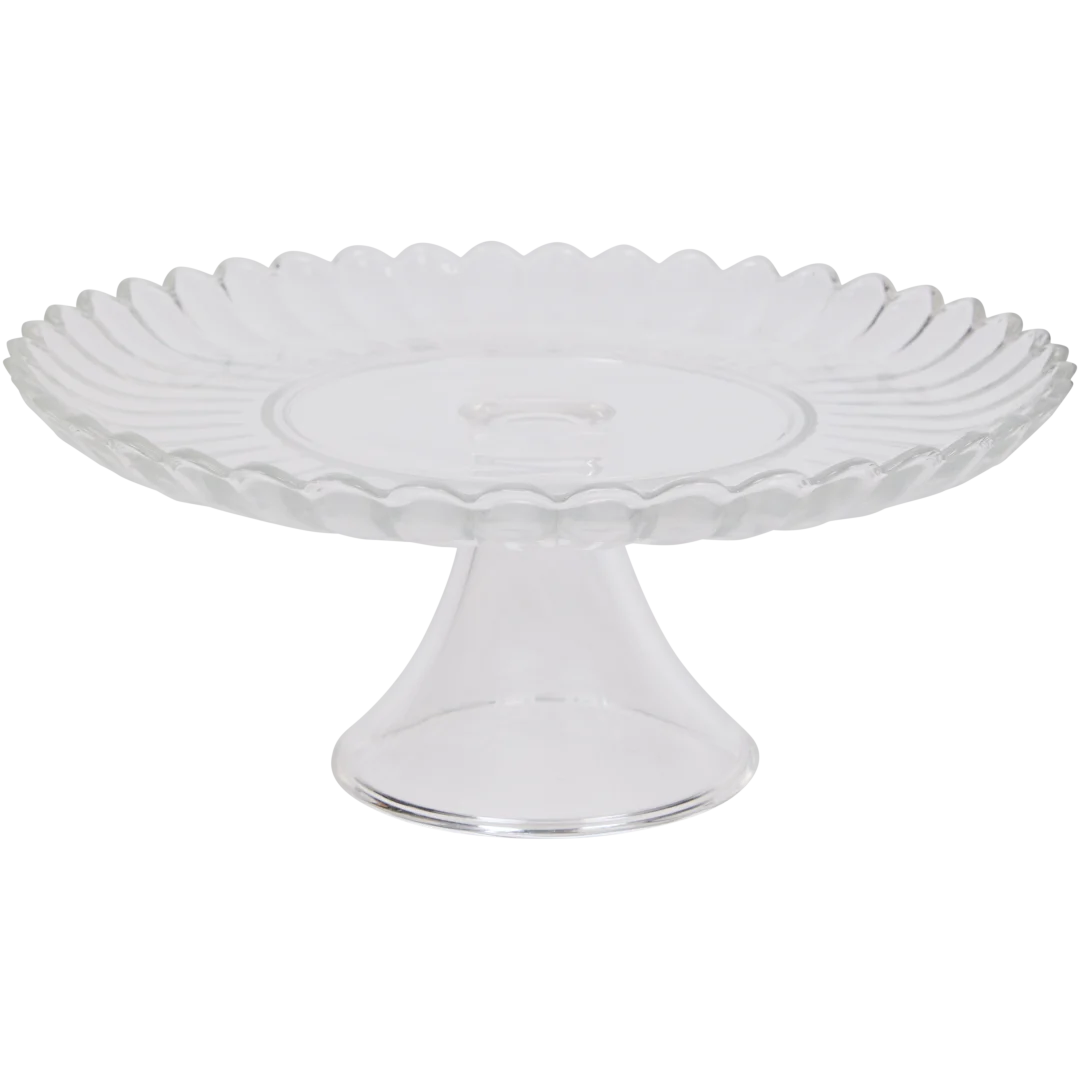 Plateau à gâteau en verre