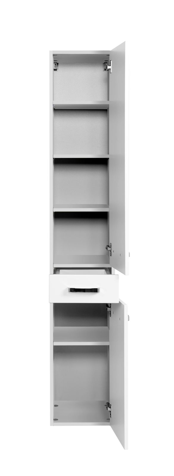 Seitenschrank BOLOGNA - weiß Hochglanz-weiß - 30 cm