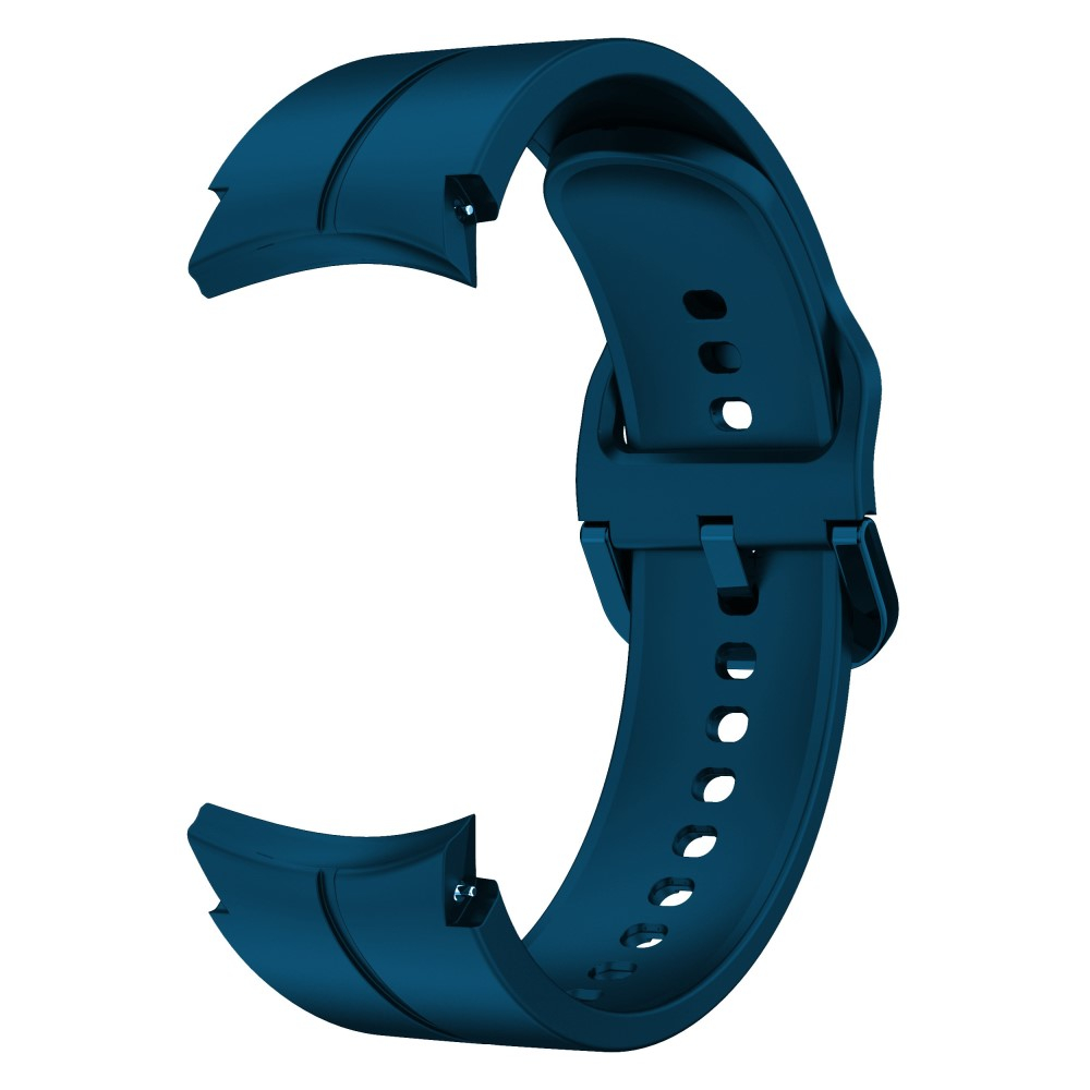 Samsung Galaxy Watch 4 (44mm) Ersatz Sport Silikon Armband Split Design (Gelenkumfang: 180 - 230mm) Cyan (Blau)