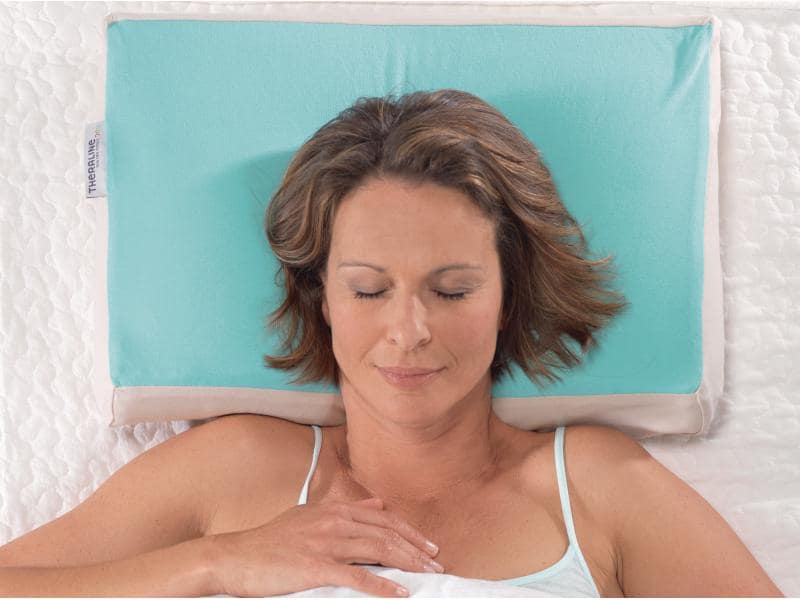 Theraline Schlafkissen PEARLfusion weiss Kombinationskissen mit Mikroperlen und Schaumstoff