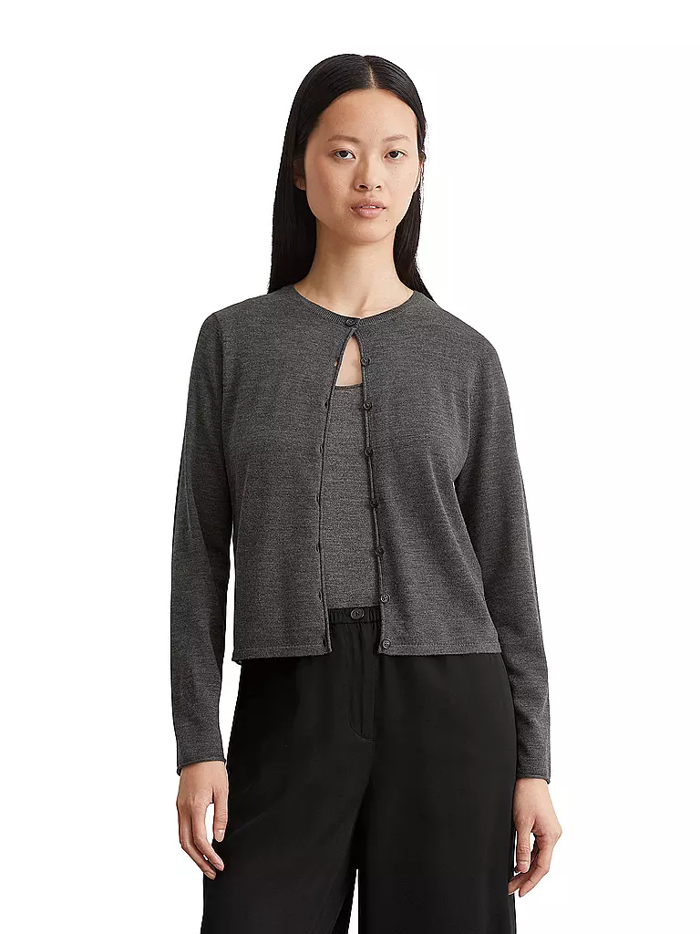 MARC O'POLO Strickjacke  grau