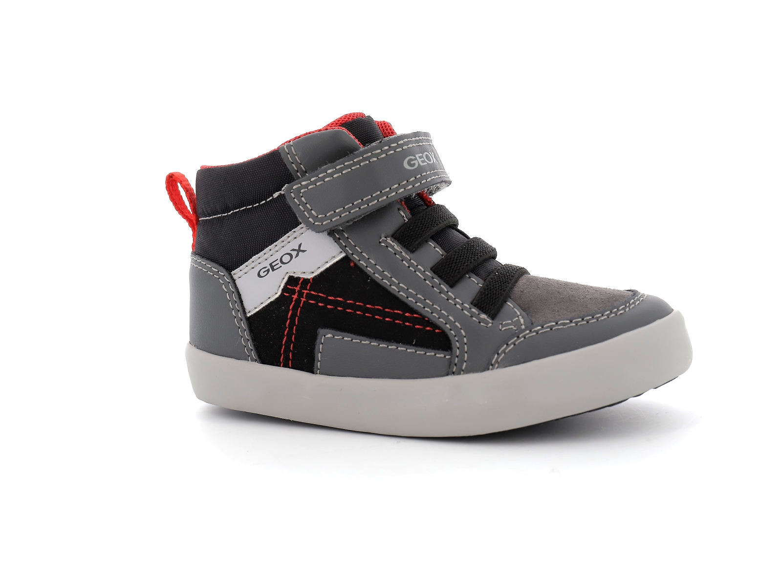 Geox-B GISLI BOY-B161NA Synthétique Noir Gris