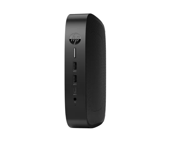 HP Elite t655 - Tynd klient - SFF 1 x Ryzen Embedded R2314 / op til 3.5 GHz - RAM 8 GB - flash 64 GB - eMMC - Radeon Graphics - Gigabit Ethernet - Win 10 IoT Enterprise - skærm: ingen