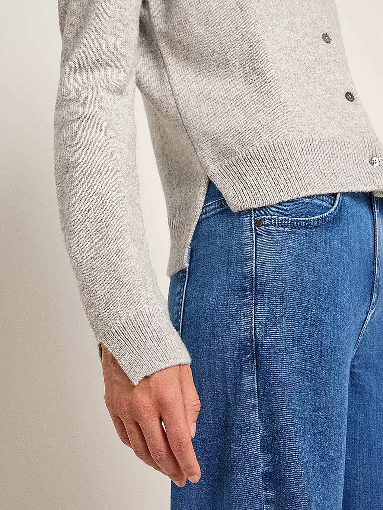 LANIUS Strickjacke Boxy Fit grau