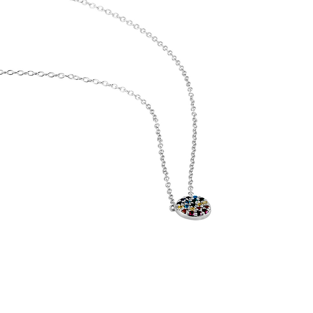 Collier Antonienne Argent Blanc Oxyde De Zirconium