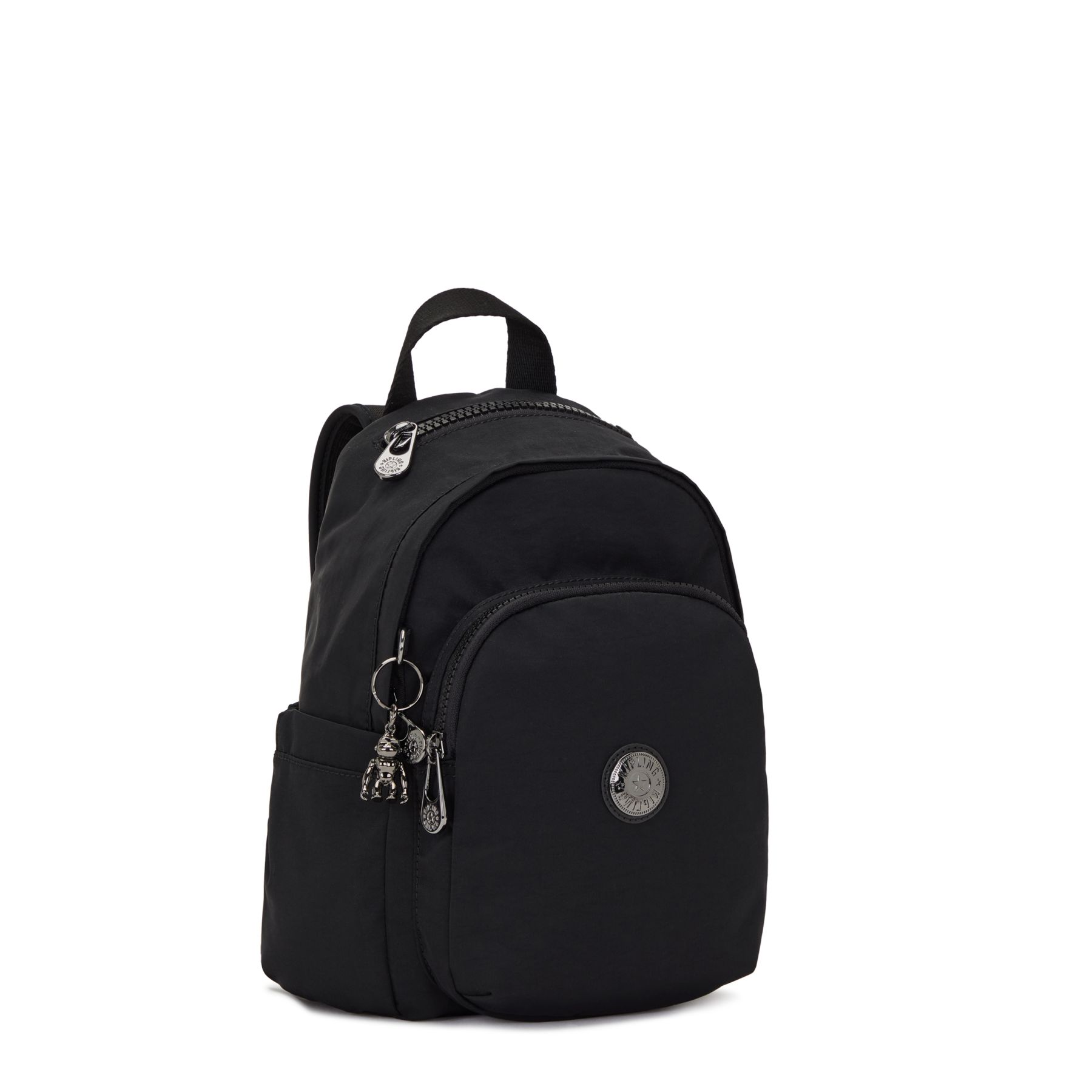 DELIA MINI Petit Sac à Dos avec Poche Frontale et Poignée Supérieure - Endless Black