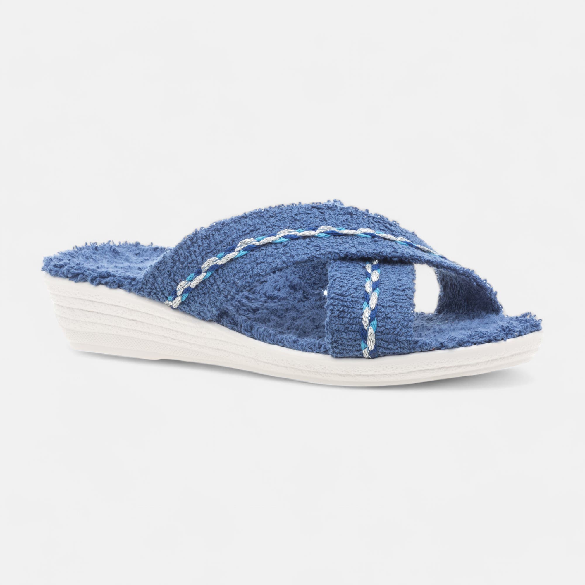 Pantoufles mules Femme bleu