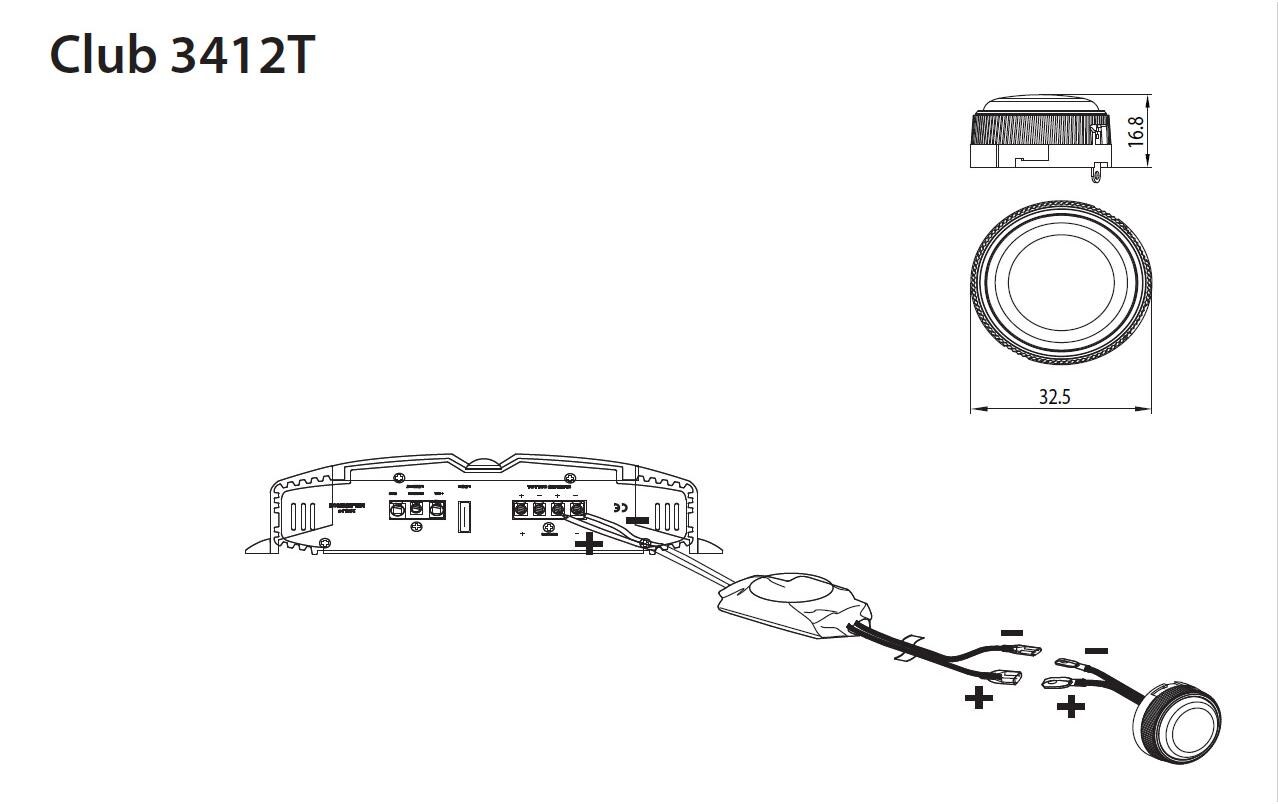 2-Weg Lautsprecher Paar Club 3412T, 0.75