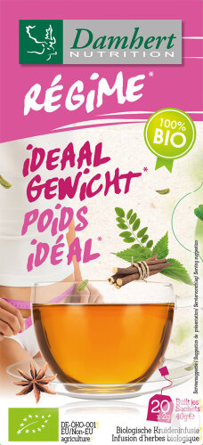 Damhert Tea Time Poids Idéal Infusion D'Herbes 20 Sachets