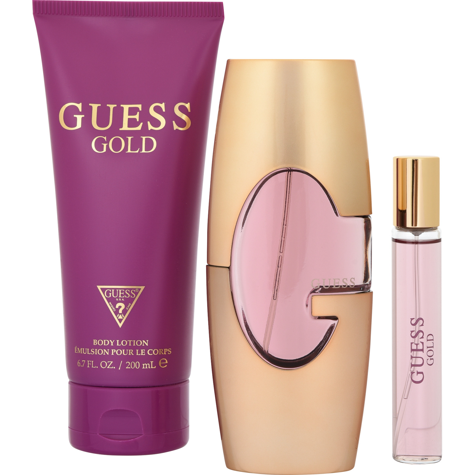 Guess Gold Eau de Parfum Duftset, 3-teilig