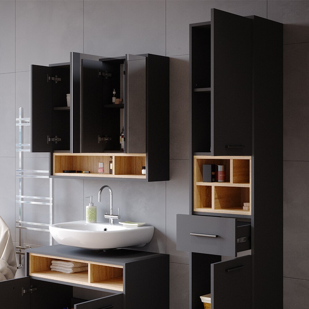 Vicco Badschrank Hochschrank Badezimmerschrank Beatrice Badregal Badmöbel Regal