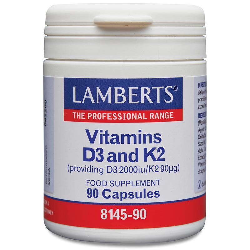 Lamberts Vitamine D3 2000IE En K2 90mcg 90 capsules