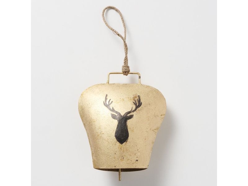 Boltze Aufsteller Kuhglocke Vilbert Metall, 18 x 20 cm Wohndekoration