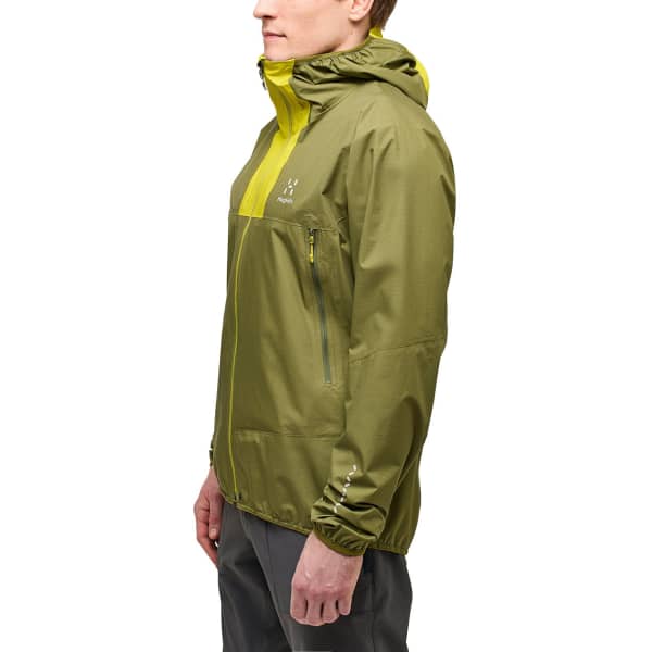 Veste randonnée HAGLÖFS L.I.M PROOF JACKET MEN OLIVE GREEN/AURORA