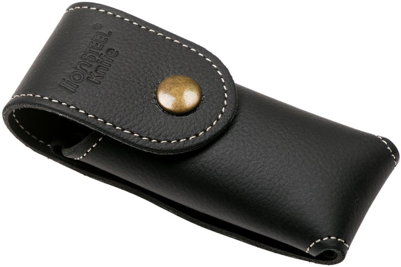 LionSteel 900FDV2 PL riemetui klein, zwart leer