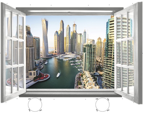 Vliesbehang 1942VEZ4XL Skyline Dubai 2-delige set 201 x 145 cm