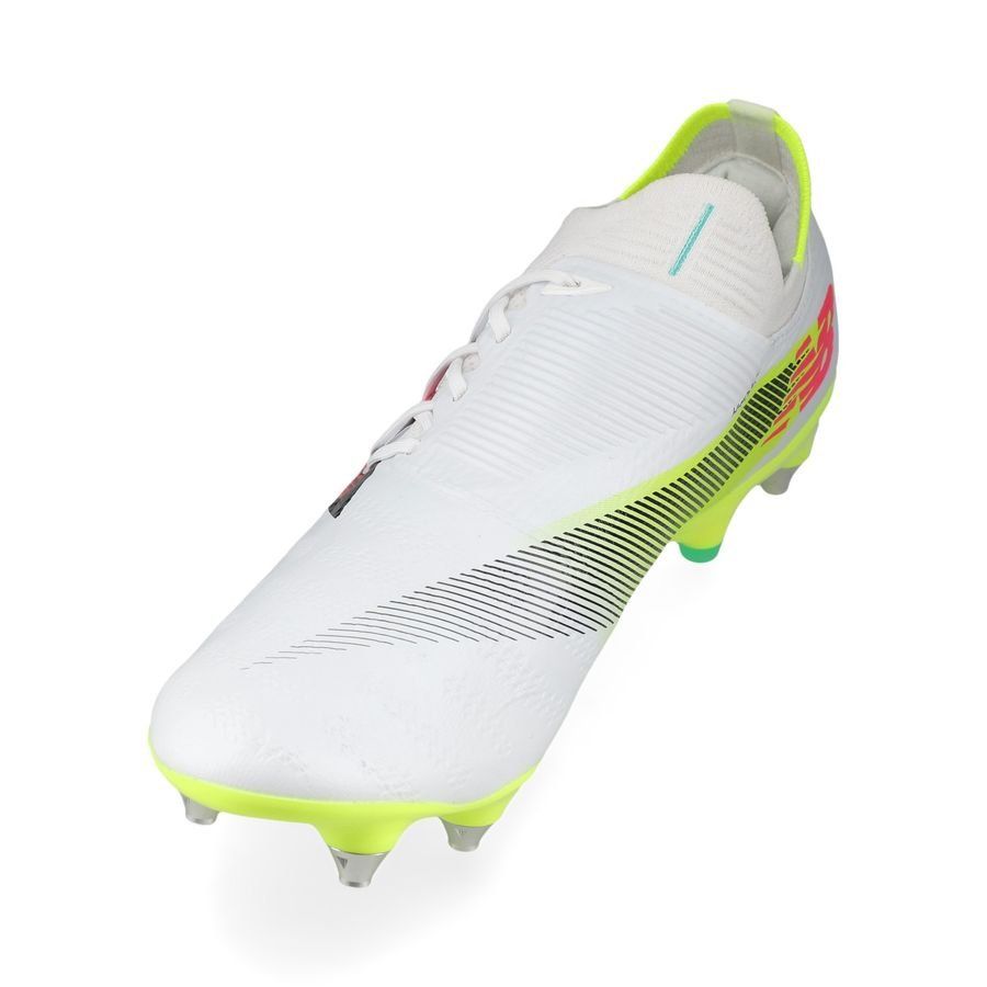 New Balance Furon V7 Pro SG - Blanc/Violet/Jaune Fluo